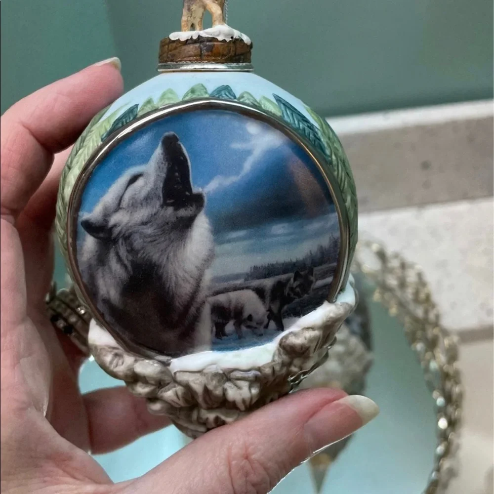 Bradford exchange handpainted porcelain collectors ornaments